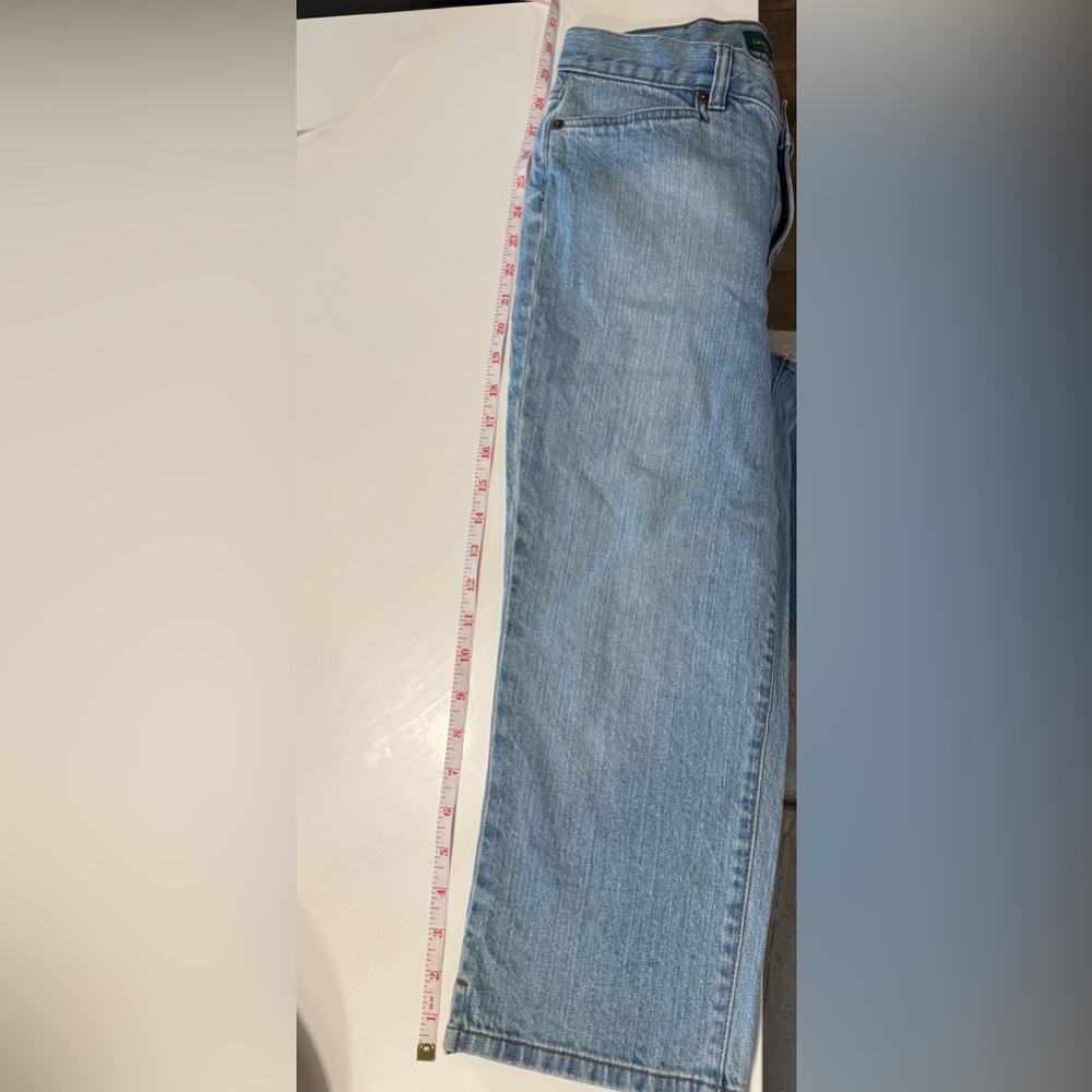 Lauren Ralph Lauren Light Blue Cropped Jeans Size 4 - Picture 13 of 15